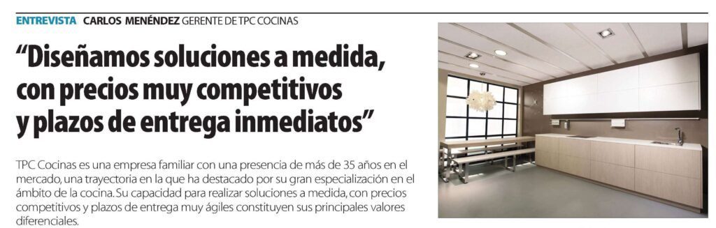 Soluciones TPC Cocinas Soluciones para tu cocina