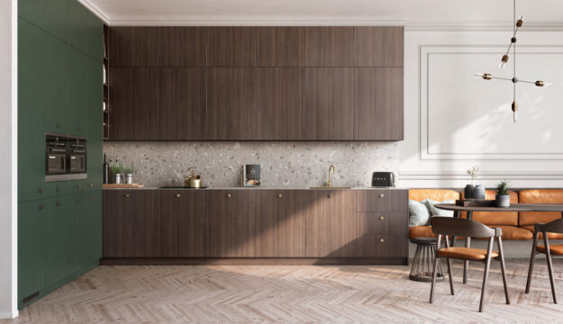 Cocina Smeraldo & Legno Fumè