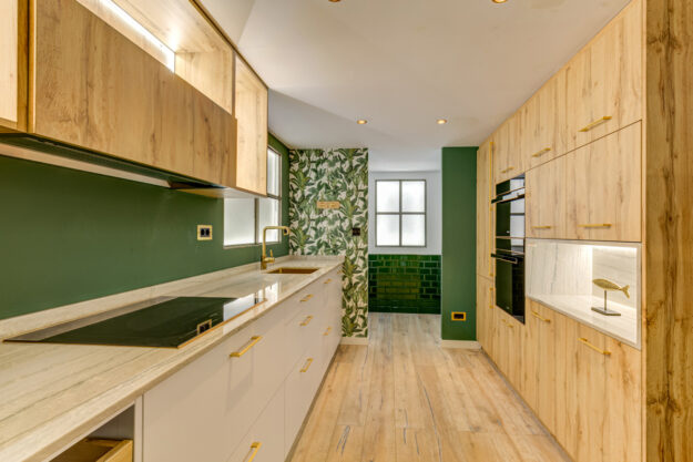 muebles de cocina color roble